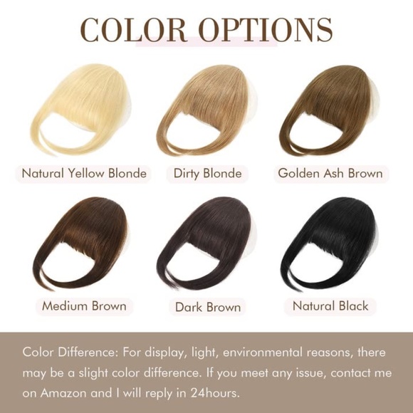 black clip-in faux bangs - Picture 11 of 11